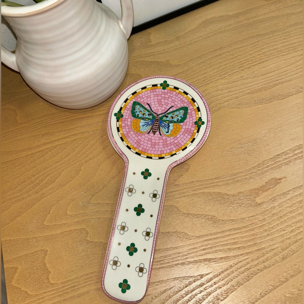 Anthropology Bistro Garden Tile Spoon Rest🦋